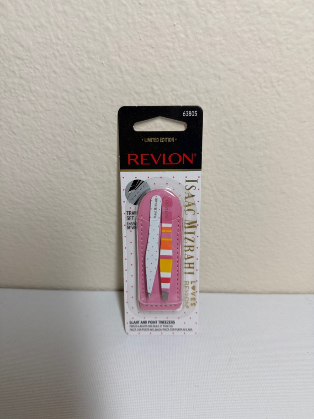 Revlon Pink Stripe Travel Tweezer Duo